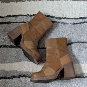 Brown Leather Ankle Boots